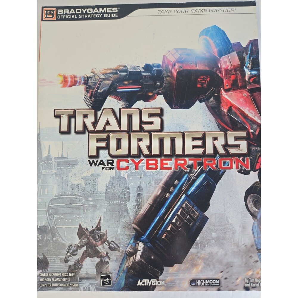 TRANSFORMERS: CYBERTRON OFFICIAL STRATEGY GUIDE OFFICIAL By Bradygames EUC